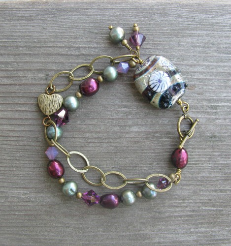 lampwork bead bracelet 2