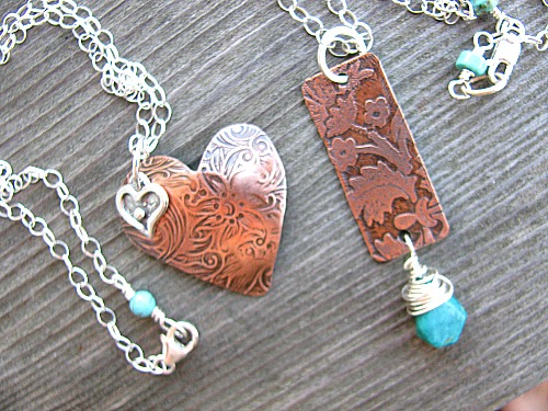 Copper pendants 2