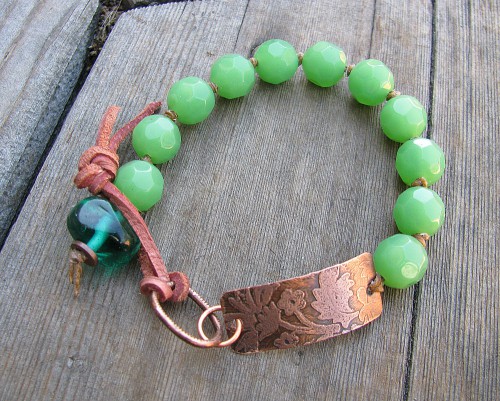 copper bargreen bracelet